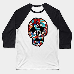 Brick Skull (color) Baseball T-Shirt